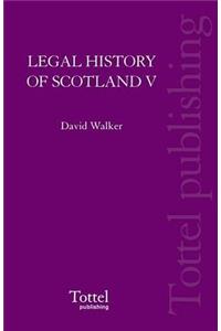 Legal History of Scotland