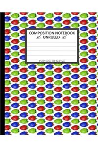 Unruled Composition Notebook 8