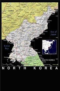 Modern Day Color Map of North Korea Journal