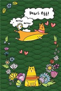 Bullet Journal Notebook for Cat Lovers Funny Flying Cartoon Cat 3