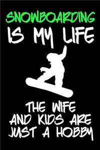 Snowboarding Is My Life the Wife and Kids Are Just a Hobby