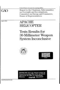 Apache Helicopter: Tests Results for 30Millimeter Weapon System Inconclusive