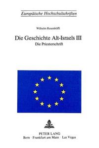 Die Geschichte Alt-Israels III
