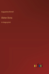 Obiter Dicta