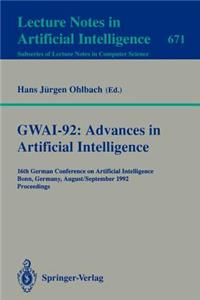 Gwai-92: Advances in Artificial Intelligence