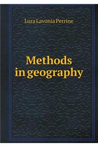 Methods in geography