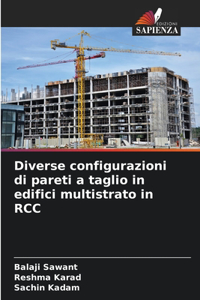 Diverse configurazioni di pareti a taglio in edifici multistrato in RCC