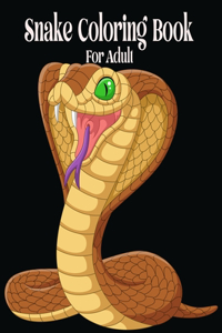 Snake Coloring Book For Adult
