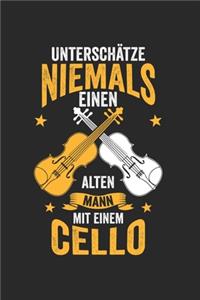 Unterschätze niemals einen alten mann mit einem Cello