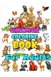 Animal Coloring Book for Adults