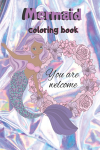 Mermaid coloring book