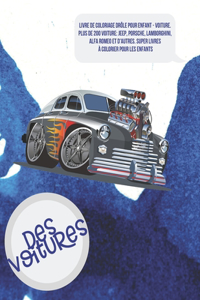 Livre de coloriage drôle pour enfant - Voiture. Plus de 200 Voiture