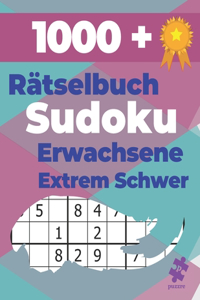 1000+ Rätselbuch Sudoku Erwachsene Extrem Schwer