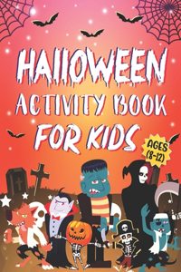 Halloween Activity Book For Kids Ages 8-12