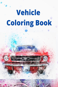 Vehicle Coloring Book