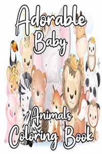 Adorable Baby Animals Coloring book