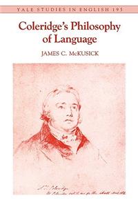 Coleridge's Philosophy of Language, Volume 195