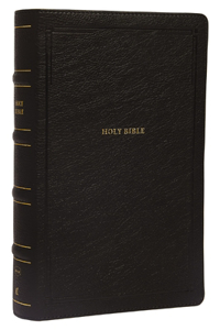 Nkjv, Reference Bible, Personal Size Large Print, Leathersoft, Black, Thumb Indexed, Red Letter Edition, Comfort Print