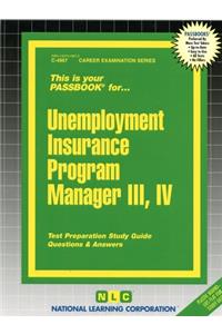 Unemployment Insurance Program Manager III, IV