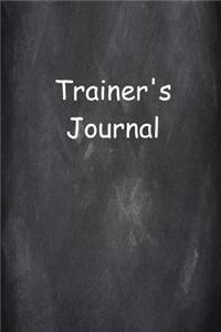 Trainer's Journal Lined Journal Pages
