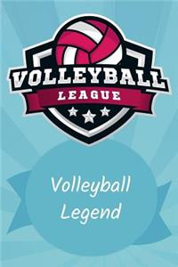Thick Journal - Volleyball Stuff Team Gifts for Teen Girls Kids (119 Pages)