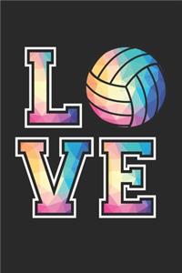 Volleyball Training Journal - Gift for Volleyball Player - Low Poly Volleyball Notebook - Volleyball Diary