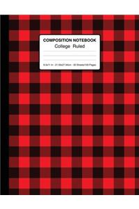 Composition Notebook College Ruled 8.5x11 In 21.59x27.94 50 Sheets/100 Pages