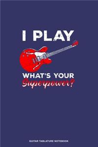 Guitar Tablature Notebook