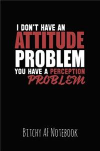 I Don't Have an Attitude Problem You Have a Perception Problem