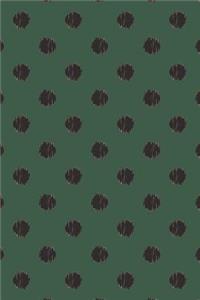 Black Doodled Polka Dots Notebook
