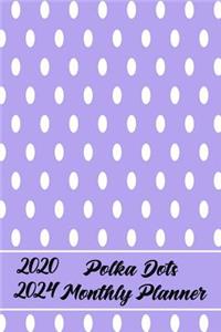 2020-2024 Polka Dots Monthly Planner
