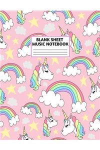 Blank Sheet Music Notebook