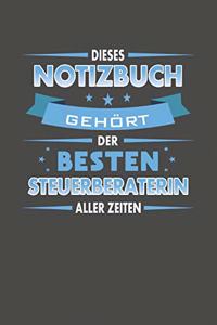 Dieses Notizbuch Gehört Der Besten Steuerberaterin Aller Zeiten