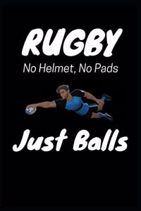 Rugby No Helmet, No Pads Just Balls