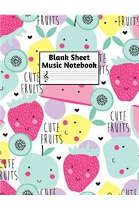 Blank Sheet Music Notebook