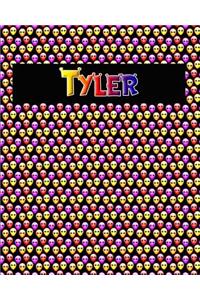 120 Page Handwriting Practice Book with Colorful Alien Cover Tyler