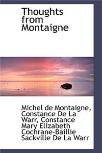 Thoughts from Montaigne