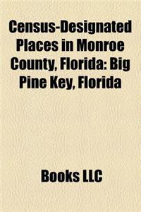 Census-Designated Places in Monroe County, Florida