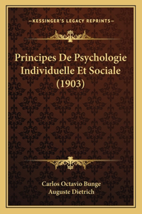 Principes De Psychologie Individuelle Et Sociale (1903)