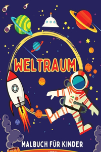 Weltraum Malbuch für Kinder