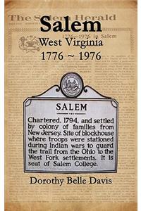 Salem West Virginia 1776 ~ 1976