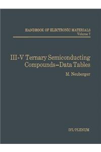 III-V Ternary Semiconducting Compounds-Data Tables