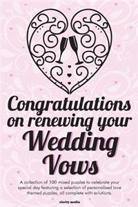 Congratulations On Renewing Your Wedding Vows Puzzle Book