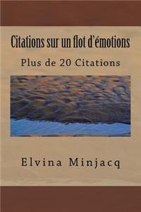 Citations sur un flot d'émotions