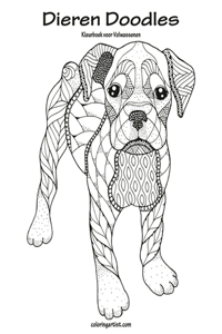 Dieren Doodles Kleurboek voor Volwassenen 1