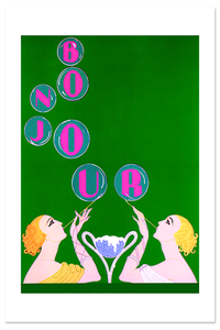 Elegant Bubbles Friendship Greeting Card