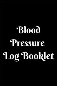 Blood Pressure Log Booklet