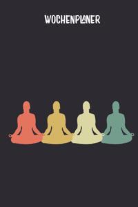 Wochenplaner mit Yoga Lotussitz