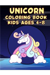 Unicorn Coloring Book for Kids Ages 4-8