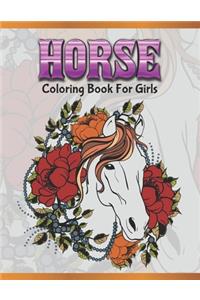 Horse Coloring Book For Girls